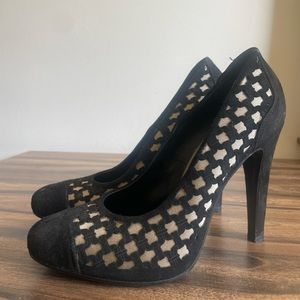 Very cuoio black heels